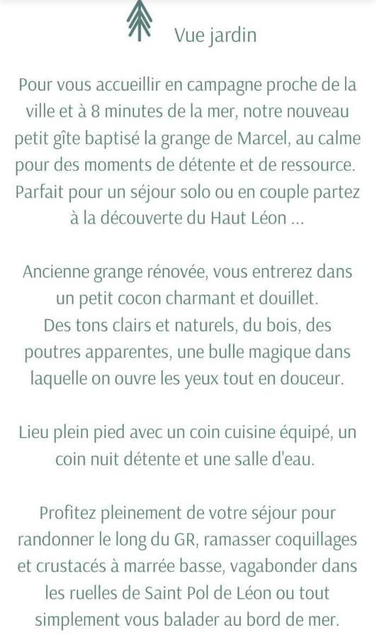 La Grange De Marcel Villa Saint-Pol-de-Léon Eksteriør bilde